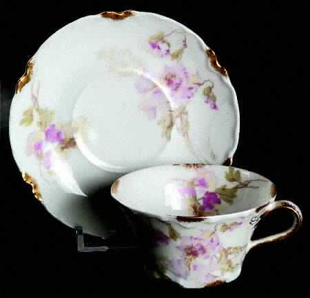 Schleiger 54-1 Flat Demitasse Cup & Saucer Set