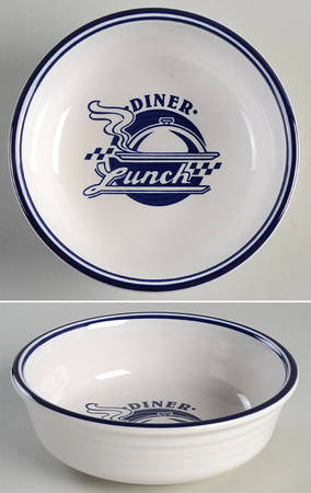 Fiesta Diner Cobalt Coupe Soup Bowl by Homer Laughlin 