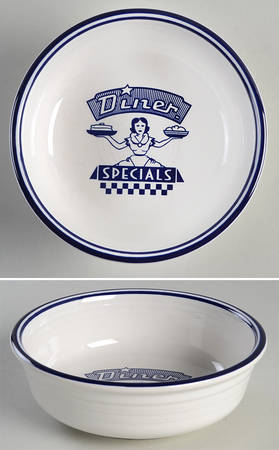 Fiesta Diner Cobalt Coupe Soup Bowl by Homer Laughlin 