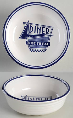 Fiesta Diner Cobalt Coupe Soup Bowl by Homer Laughlin 