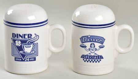 Fiesta Diner Cobalt Stove Top Salt & Pepper Set