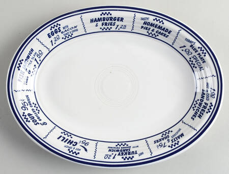 Fiesta Diner Cobalt 11" Oval Serving Platter