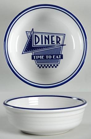 Fiesta Diner Cobalt Fruit/Dessert (Sauce) Bowl by Homer Laughlin 