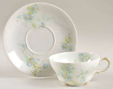 Schleiger 1014-4 Flat Cup & Saucer Set