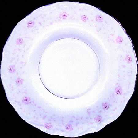 Pink Garland Saucer