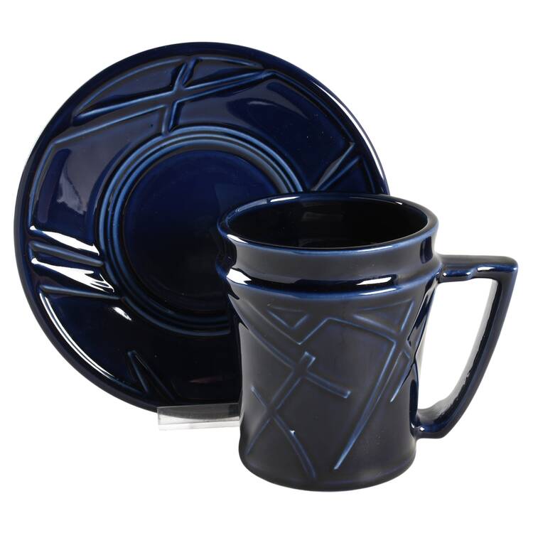 Fiesta 2000 Cobalt Blue Mug/Cup & Saucer Set