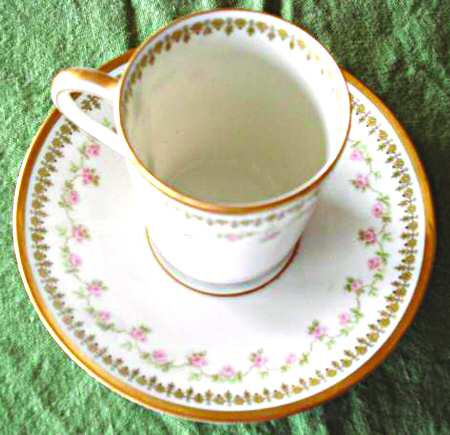 Schleiger 620-1 Flat Demitasse Cup & Saucer Set