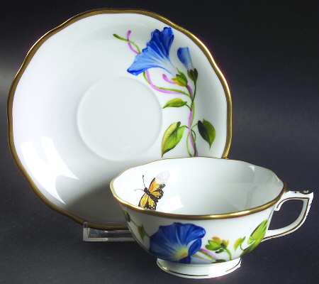 American Wildflowers Footed Cup & Saucer Set