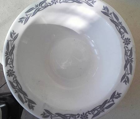 Impact Gray Rim Fruit/Dessert (Sauce) Bowl