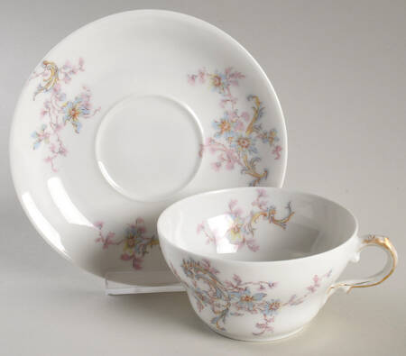 Schleiger 143-2 Flat Cup & Saucer Set