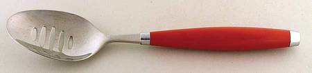 Fiesta Scarlet (Intro 2004) Pierced Tablespoon (Serving Spoon)