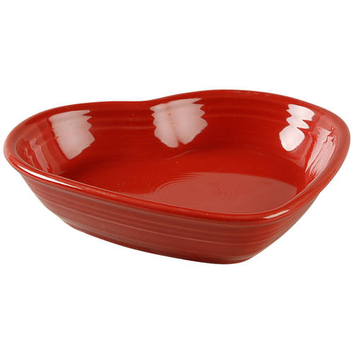 Fiesta Scarlet (Intro 2004) 7" Heart Shaped Bowl