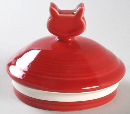 Fiesta Scarlet (Intro 2004) Lid for Cat Treats Canister