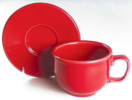 Fiesta Scarlet (Intro 2004) Jumbo Cup & Saucer Set