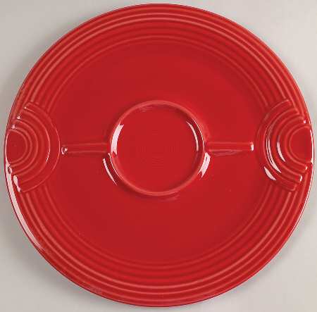 Fiesta Scarlet (Intro 2004) Hostess Tray for Chip and Dip