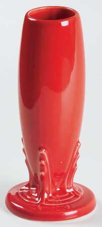 Fiesta Scarlet (Intro 2004) 6" Bud Vase by Homer Laughlin 