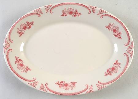 American Rose 11" Oval Serving Platter