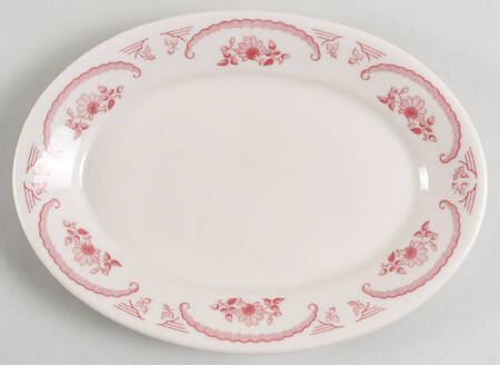 American Rose 9" Oval Serving Platter