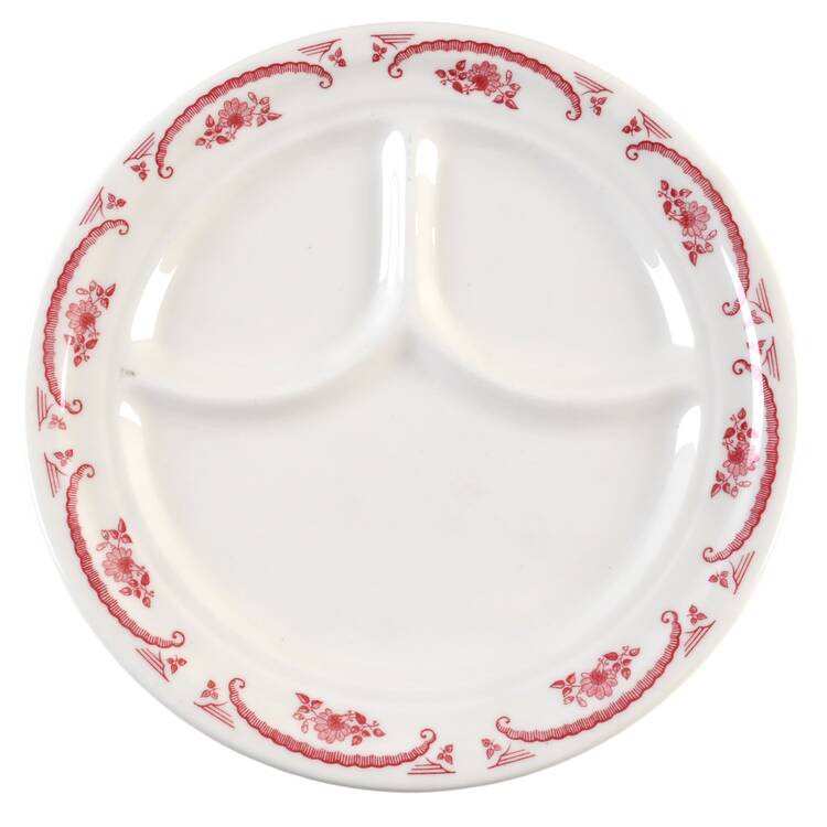 American Rose Divided Luncheon Plate
