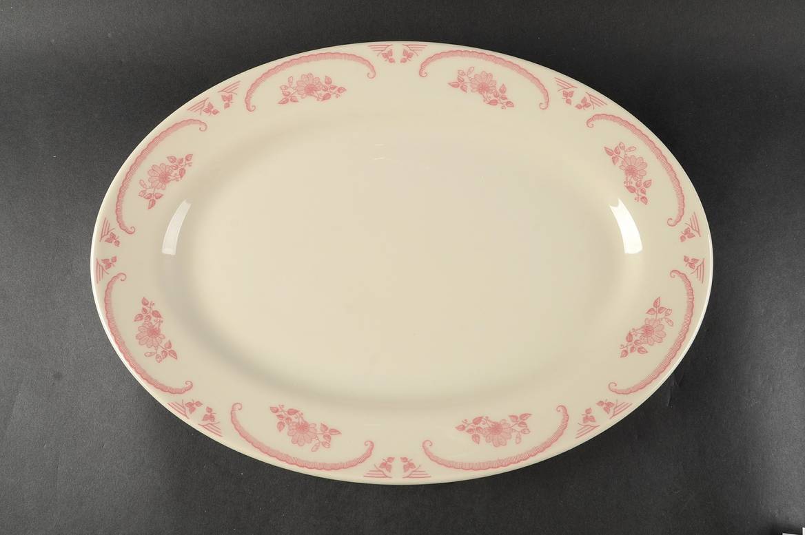 American Rose 15" Oval Serving Platter