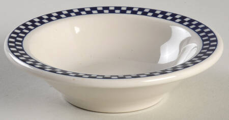 Checkers Cobalt Blue Fruit/Dessert (Sauce) Bowl