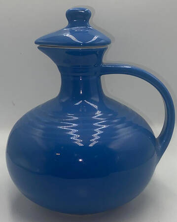 Cadet Blue Five Band Carafe with Lid