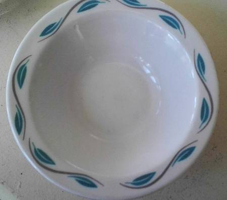 Grecian Green Rim Fruit/Dessert (Sauce) Bowl
