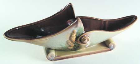 Parchment And Pine Centerpiece/Console Bowl