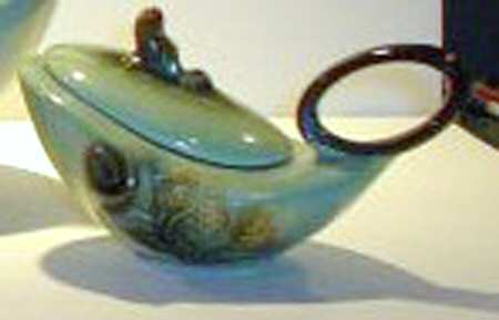 Parchment And Pine Sugar Bowl & Lid