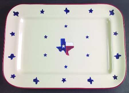 Texas Proud 16" Rectangular Serving Platter