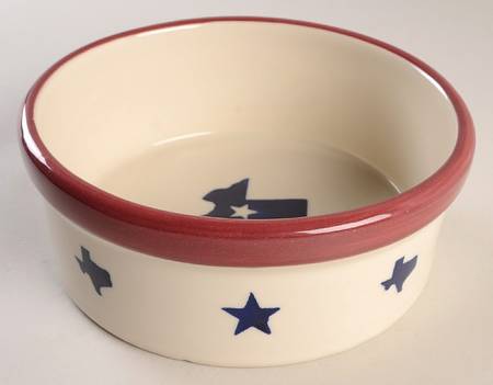 Texas Proud Medium Pet Bowl