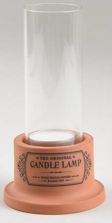 The Original Suffolk (Terra Cotta) Candle Lamp & Glass Globe