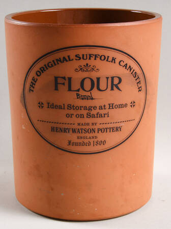 The Original Suffolk (Terra Cotta) Flour Canister No Lid