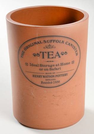The Original Suffolk (Terra Cotta) Tea Canister No Wood Lid
