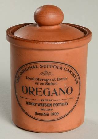 The Original Suffolk (Terra Cotta) Oregano Spice Jar & Lid