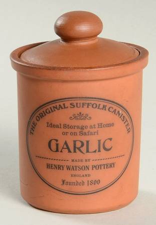 The Original Suffolk (Terra Cotta) Garlic Spice Jar & Lid