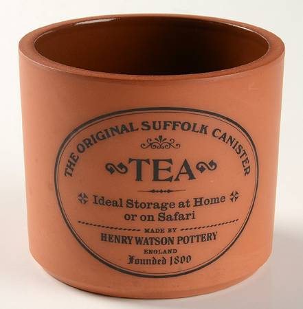 The Original Suffolk (Terra Cotta) Tea Canister No Wood Lid