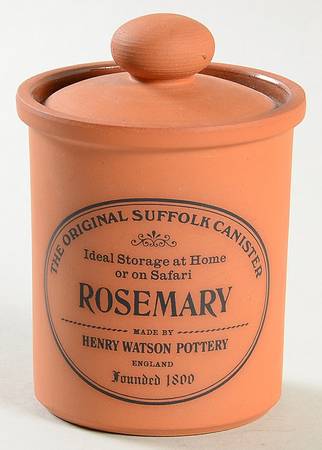 The Original Suffolk (Terra Cotta) Rosemary Spice Jar & Lid