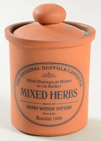 The Original Suffolk (Terra Cotta) Mixed Herb Spice Jar & Lid