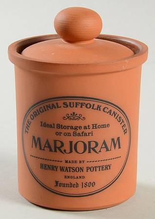 The Original Suffolk (Terra Cotta) Marjoram Spice Jar & Lid