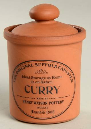 The Original Suffolk (Terra Cotta) Curry Spice Jar & Lid