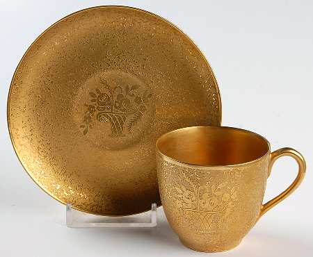 HUT1085 Flat Demitasse Cup & Saucer Set