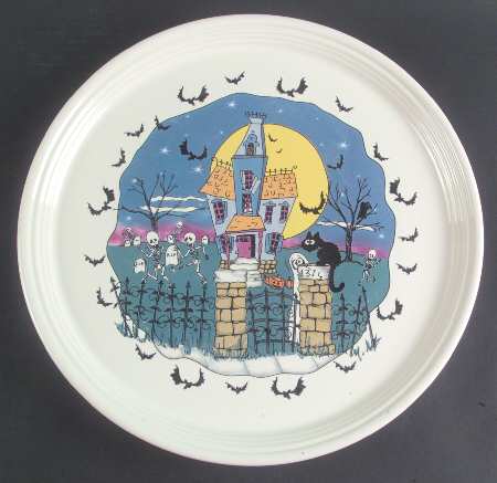 Fiesta Halloween Night 15" Pizza Tray