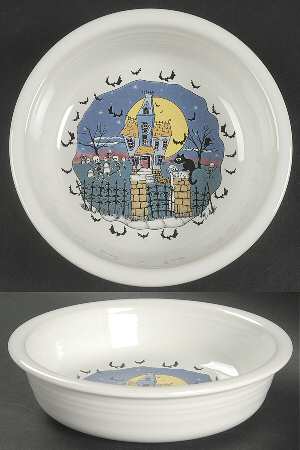 Fiesta Halloween Night Soup/Cereal Bowl by Homer Laughlin 