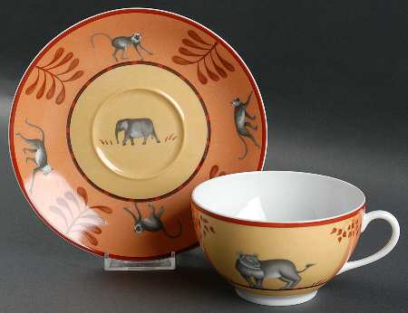 Africa Yellow-Orange Breakfast Cup & Saucer Set