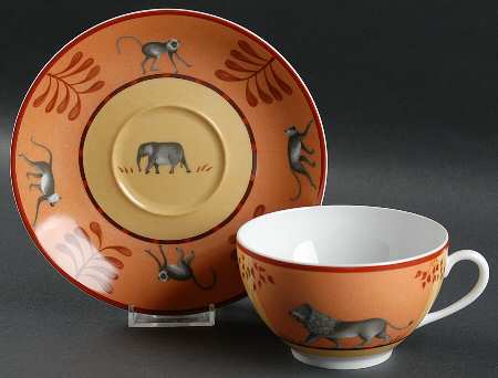 Africa Yellow-Orange Breakfast Cup & Saucer Set