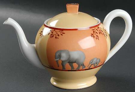 Africa Yellow-Orange Tea/Coffee Pot & Lid