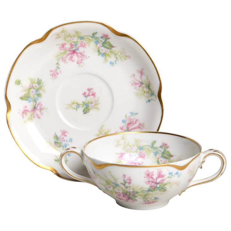 Schleiger 900-1 Flat Bouillon Cup & Saucer