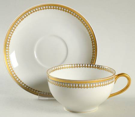 Schleiger 278-1 Flat Cup & Saucer Set by Haviland