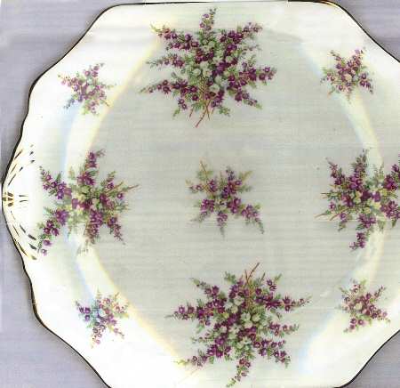 4060 Square Handled Cake Plate